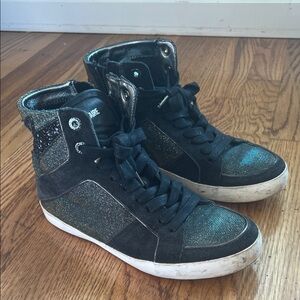 Zadig & Voltaire Glitter High-Top Sneakers EU 37/ US 6.5-7